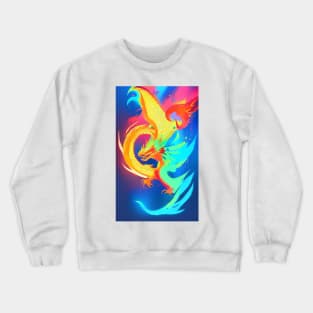 Colorful Hippie Popculture Beautiful Dragon Crewneck Sweatshirt